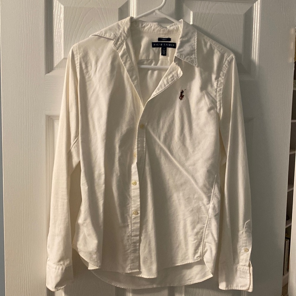 White button down